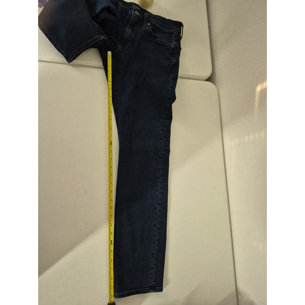 J Crew Jeans Mens 30x30 Blue‎ 484 Dark Wash Stretch Tapered Leg